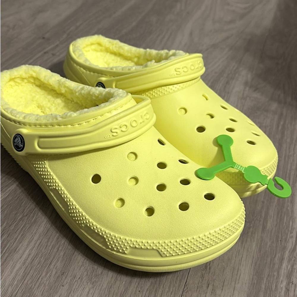 Neon Yellow Crocs